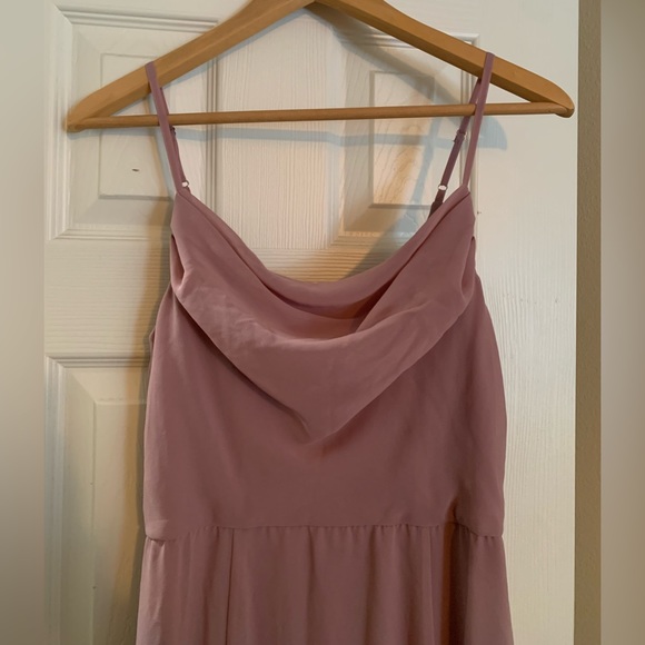David’s Bridal Cowl Neck Chiffon Bridesmaid Dress - Picture 4 of 6